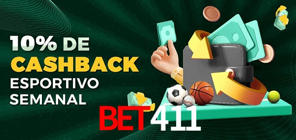 10% de bônus de cashback na bet411
